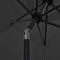 vidaXL Záhradný slnečník s LED, hliníková tyč 300 cm, antracitový