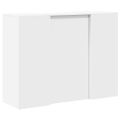 vidaXL Recepčný pult biely 135x50x103,5 cm, umelé drevo