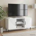 vidaXL TV skrinka Biela s vysokým leskom 102 x 34,5 x 50 cm