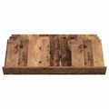 vidaXL Regál na časopisy s poličkou Staré drevo 90 x 53 x 28,5 cm
