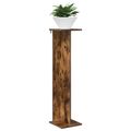 vidaXL Stojan na rastliny Dymový dub 25 x 25,5 x 100,5 cm