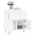 vidaXL Komoda biela 60x35x70 cm spracované drevo