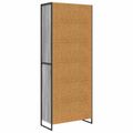 vidaXL Vysoké skrinky Sivý Sonoma 79 x 36 x 200 cm Kompozitné drevo