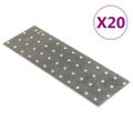 vidaXL Dierované plechy 20 ks 2 mm 240x80 mm pozinkovaná oceľ