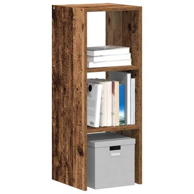 vidaXL Knižnica stohovateľné staré drevo 30x30x80 cm kompozitné drevo