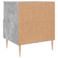 vidaXL Nočné stolíky 2 ks betónovo sivé 40x35x47,5 cm kompozitné drevo
