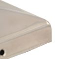 vidaXL Pyramídové krytky na plotové stĺpiky 6 ks 101x101 mm nehrdzavejúca oceľ