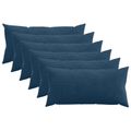 vidaXL Poťah na podložku 6 pcs HEERLEN Námornícka modrá 40 x 70 cm