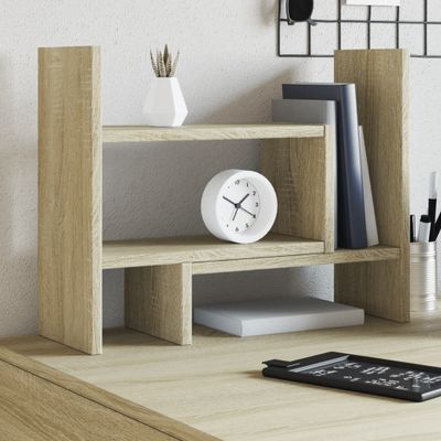 vidaXL Organizér na stôl, dub sonoma 38,5x17x39 cm, kompozitné drevo