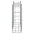 vidaXL Oblúkové gabionové koše 13ks 200x30x80/100cm pozinkované železo
