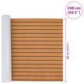 vidaXL Loďová podložka Hnedá a čierna 240 x 90 cm EVA