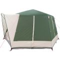 vidaXL Stany pre 5 osôb so strechou Zelená a biela 333 x 317 x 194 cm