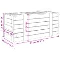vidaXL Úložný box biely 91x40,5x42 cm masívna borovica