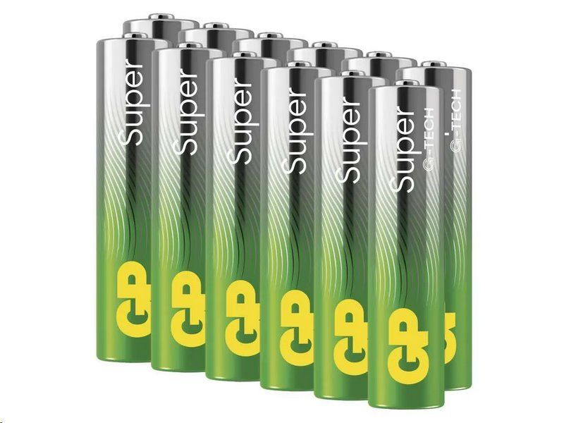 Baterie GP Super Alkaline LR03 (AAA) 12 kusů