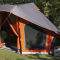 vidaXL Tipi stan so strechou Šedá a oranžová 508 x 470 x 300 cm taft