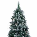 vidaXL Umelý vianočný stromček Zelená 180 cm PVC a Oceľ a Plast