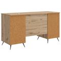 vidaXL Stôl Dub artisan 142,5 x 50 x 75 cm Kompozitné drevo