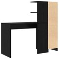 vidaXL Stôl Čierny dub 133,5 x 50 x 124 cm 2 ks
