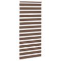vidaXL Zebra roleta hnedá 115x230 cm šírka látky 110,9 cm polyester