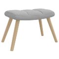 VidaXL relaxačné kreslo s podnožkou Cloud Grey