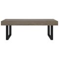 vidaXL Konferenčný stolík sivý a čierny 120x60x40 cm MDF a železo