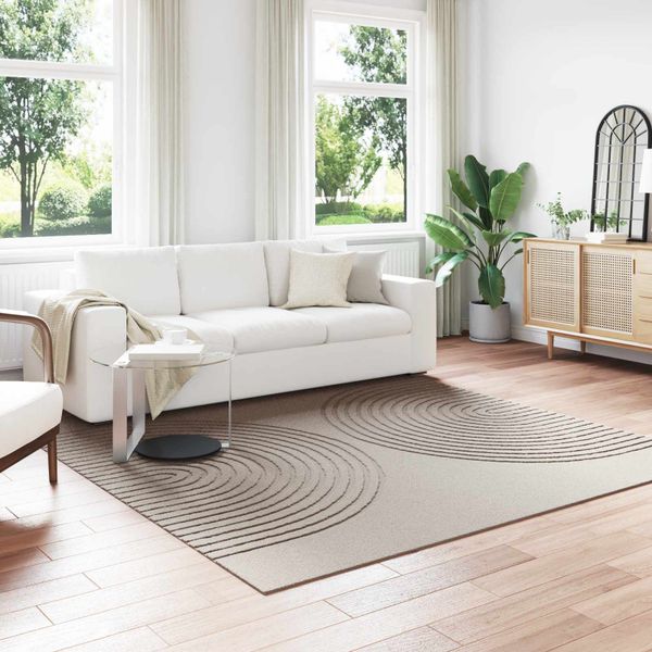 vidaXL Kusové koberce Štvorcový GALATI Béžová 240 x 240 cm Polyester