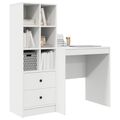 vidaXL Stôl Biela 115,5 x 50 x 127 cm 2 ks