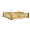 vidaXL Vyvýšený záhon 90x90x20 cm, impregnované drevo