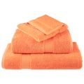 vidaXL Prémiové umývacie utierky SOLUND 10 ks oranžové 30x30 cm 600 g/m²