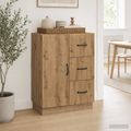 vidaXL Servírovacia skriňa Dub artisan 66 x 34,5 x 87 cm