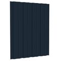 vidaXL Strešný panel 12 ks Antracitová 60 x 45 cm Pozinkovaná oceľ