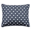 vidaXL Zimný paplón+vankúše, set 3ks, látka,tmavomodrá 240x220/80x80cm