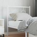 vidaXL Kovové náhradné čelo postele biele 80 cm