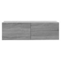 vidaXL Nástenná TV skrinka sivá sonoma 100x30x30 cm spracované drevo