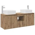 vidaXL Set kabinetov do kúpeľne 3 ks Dub artisan 53 x 35 x 63 cm