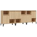 vidaXL Komody 3 ks dub sonoma 60x35x70 cm kompozitné drevo