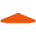 vidaXL Kryt na altánkovú strechu 6 x 3 m Oranžová Polyester 190 gsm