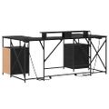 vidaXL Stôl Čierny dub Kompozitné drevo 182 x 101 x 87,5 cm