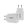 TESLA Power Charger T100 - rýchlonabíjačka 20 W PD 3.0/PPS (biela farba)
