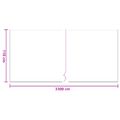 vidaXL Prachový obal s lepiacou páskou 6 ks Priehľadná 110 x 3300 cm