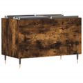 vidaXL Skrinka na platne dymový dub 74,5x38x48 cm kompozitné drevo