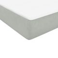 vidaXL Posteľný rám boxsping s matracom bledosivý 90x220 cm zamat