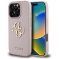 Guess Hardcase PU Grained Big 4G a Classic Logo Puzdro pre iPhone 16 Pro 6,3" Ružové