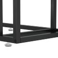 vidaXL Počítačový stolík biely mramor 50x35x65 cm tvrdené sklo