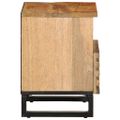 vidaXL Nočný stolík 40x34x46 cm surové masívne mango