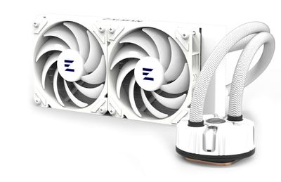 Zalman vodní chladič Reserator5 Z24 ARGB / 240 mm ARGB / ZE1225ASHx2 / bílý Vodní chladic, pro CPU, pro Intel i AMD, 2× 120mm ARGB ventilátor, socket 2066, 2011, 115x, 1200, 1700, AM4, AM5, bílý