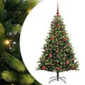 vidaXL Umelý vianočný stromček s kĺbmi 150 LED Zelená 120 cm PVC a PE