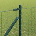 vidaXL Európsky plot s hrotmi 25 x 1,2 m PVC potiahnutá oceľ Zelená