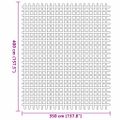 vidaXL Koberec do stanu Antracit 400 × 350 cm Polyester