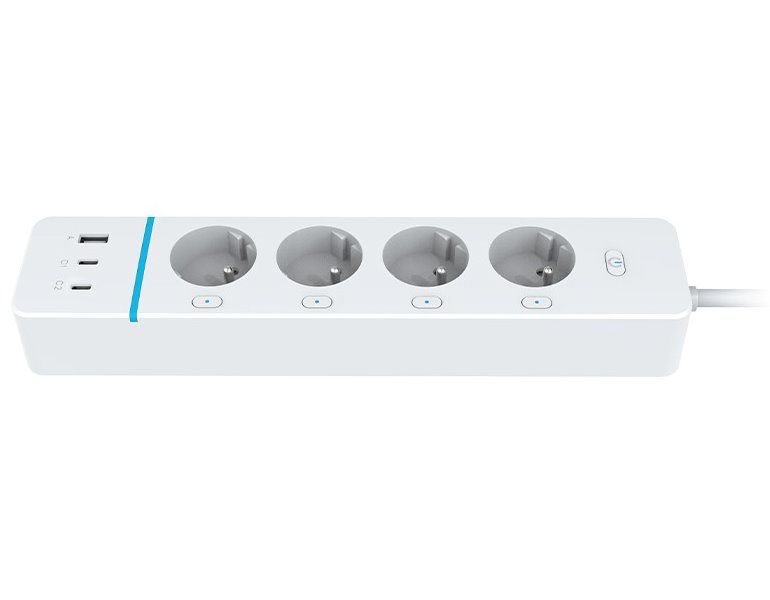 IMMAX NEO LITE SMART chytrý prodlužovací přívod/ 4x FR zásuvka/ 1x USB/ 2x USB-C/ Power delivery/ Wi-Fi/ bílý/ TUYA Kabel, prodlužovací, napájecí, pro chytrý dum, 4× zásuvka (typ FR), Power delivery, 1× USB, 2× USB-C, Wi-Fi, 1,5m, TUYA, bílý